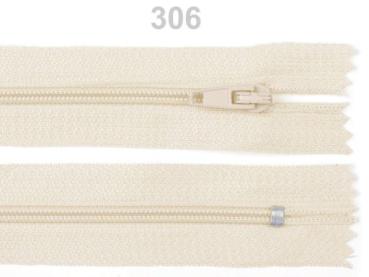 Reißverschluss Spirale 3 mm Länge 18 cm pinlock Creme